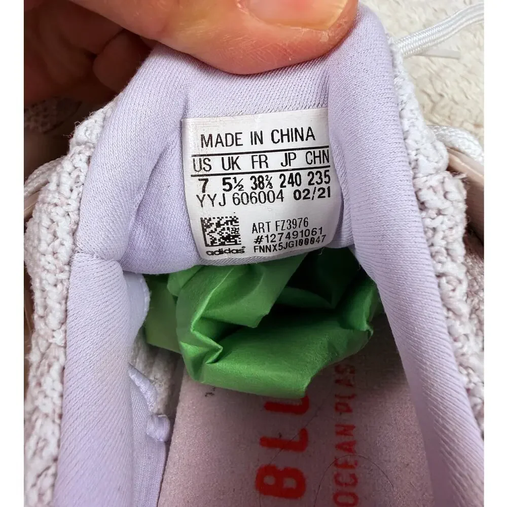adidas UltraBoost Women’s Size 7 White Lavender Purple Boost Running Shoes